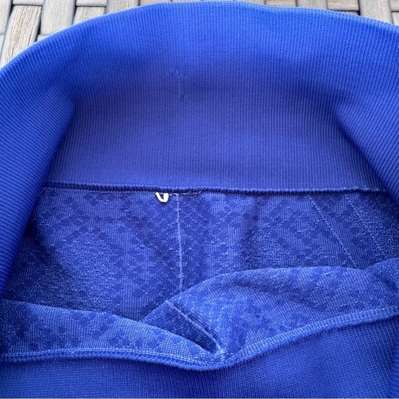 Lululemon‎ Women’s In The Flow Crop II Leggings Heathered Sapphire Blue Size 4 - Picture 4 of 5